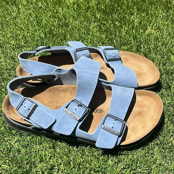 Birkenstock Men\'s Blue Two-Strap Sandal with Backstrap main image 5